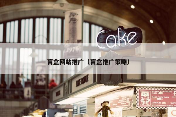 盲盒网站推广（盲盒推广策略）