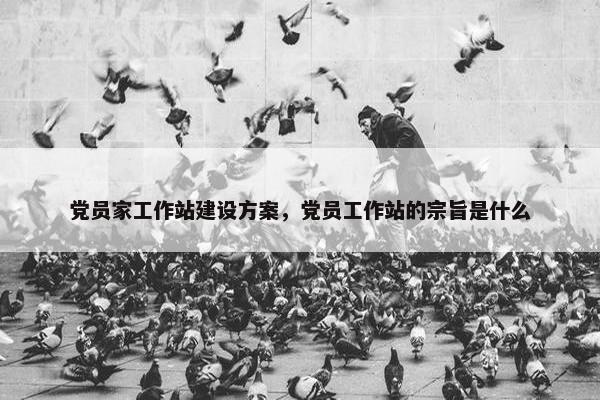 党员家工作站建设方案，党员工作站的宗旨是什么