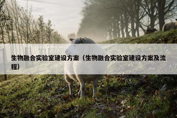 生物融合实验室建设方案（生物融合实验室建设方案及流程）