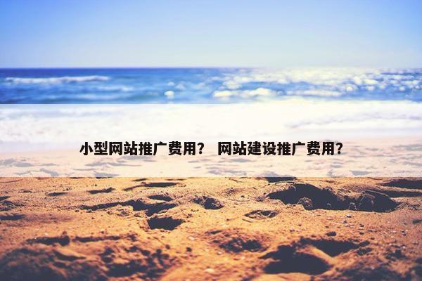 小型网站推广费用？ 网站建设推广费用？