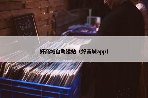 好商城自助建站（好商城app）