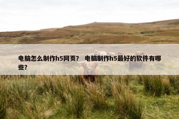 电脑怎么制作h5网页？ 电脑制作h5最好的软件有哪些？