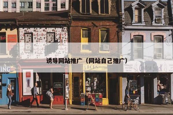诱导网站推广（网站自己推广）