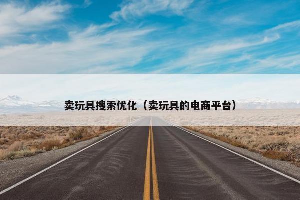 卖玩具搜索优化（卖玩具的电商平台）