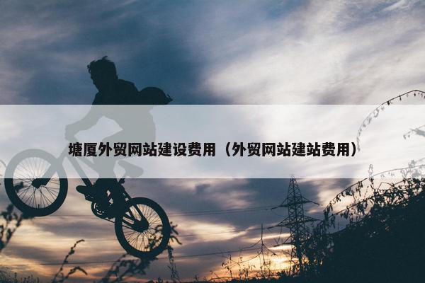 塘厦外贸网站建设费用（外贸网站建站费用）