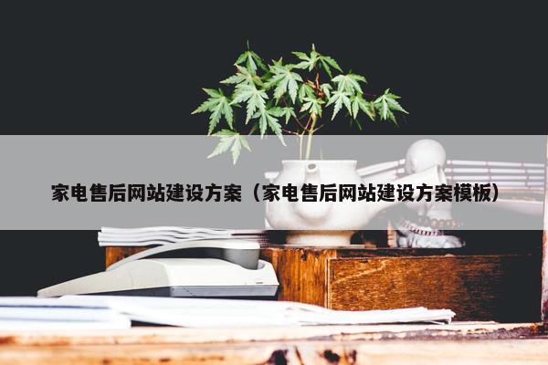 家电售后网站建设方案（家电售后网站建设方案模板）