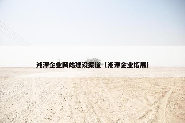 湘潭企业网站建设渠道（湘潭企业拓展）